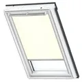 VELUX Sichtschutzrollo Uni Beige 1086, MK10, GGU,Solar,VELUX,weiße Schiene