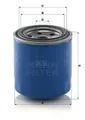 Ölfilter Anschraubfilter W 8017 MANN-FILTER für HYUNDAI KIA