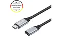 Alpha Electronics Verlängerungskabel USB Typ C 3.1 100W 1,2,3 Meter Smartphone-Kabel, Typ C (Eurostecker), Typ C (Eurostecker) (200 cm), Highspeed Datenübertragung, Schnellladekabel