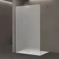 doporro Duschwand für Dusche Duschabtrennung 100x200cm Walk-In Dusche 8mm ESG-Sicherheitsglas Vollsatiniert inkl. NANO Bremen01VS