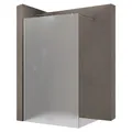 doporro Walk-in-Dusche Duschwand für Dusche Satiniert Dusche Duschabtrennung Duschwand Glas, Einscheibensicherheitsglas