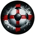 speecheese Magnet Fußball Englische Flagge Magnet rund