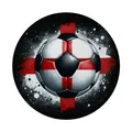 Fußball Englische Flagge Magnet rund EM 2024 Ballspiel Accessoire England Sport Magnet in Nationalfarben Englands