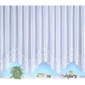 Weckbrodt Gardine Homburg (1 St), Kräuselband, halbtransparent, Jacquard, Bogenstore, Jacquard, halbtransparent, Bordüre, Sockel, Store weiß 600 cm x 160 cm