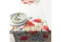 Ambiente® Tischläufer Poppies and cornflowers (1-tlg, 1-teilig), Tischläufer Tischdecke ca.40x150cm Baumwolle