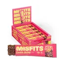 Misfits Vegane Proteinriegel - Cookie Butter | Sports Nutrition Riegel - 15 Gramm Protein | 1 Gramm Zucker | Pflanzlich, Low Carb, High Fiber | Ohne Palmöl | Non-GMO | 15 Stück