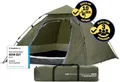Where Tomorrow Lumaland Outdoor Pop Up Kuppelzelt Wurfzelt 2-3 Personen Zelt Sekundenzelt Camping Reise Festival etc. 215 x 195 x 120 cm Tragetasche