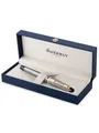 Waterman Expert Füller | Edelstahl mit Zierteile aus 23 K Gold | Füllfederhalter mit feiner Feder | Geschenkbox