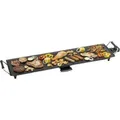 Bestron elektrischer Tischgrill, XXL Plancha-/Teppanyaki-Grillplatte mit Antihaftbeschichtung, Grillspaß für bis zu 8 Personen, extra lange Grill...