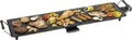 Bestron elektrischer Tischgrill, XXL Plancha-/Teppanyaki-Grillplatte mit Antihaftbeschichtung, Grillspaß für bis zu 8 Personen, extra lange Grillfläche, 1.800 Watt, Farbe; Schwarz
