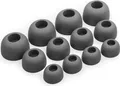 12 x Silikon Ohrstöpsel Ohrhörer Gummi Tipps Für Samsung Galaxy Buds 3 Pro Kopfhörer Ohrhörer in Grau