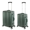 Travelhouse Trolleyset London, 4 Rollen, (2 tlg), TSA Zahlenschloss Alu-Rahmen Schnappverschluss Polycarbonat-Hartschale