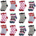 L&K-II Langsocken 2803-2809 (Beutel, 10/12 Paar) Mädchen Socken aus Baumwolle bunt 31-34