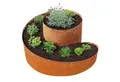 Bellissa Kräuterspirale Kräuterspirale Corten 130x140x80cm Kräuterschnecke Hochbeet Pflanzring