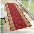 Tapiso Läufer Anti Rutsch, rechteckig, Höhe: 6 mm, Antirutsch Flurläufer Meterware, rutschfest, pflegeleicht rot 80 cm x 140 cm x 6 mm