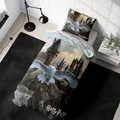 Harry Potter Hogwarts Bettwäsche in Renforce 80x80 + 135x200 cm 100% Baumwolle