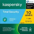 Kaspersky Total Security Upgrade - 10 Geräte - 1 Jahr, Download