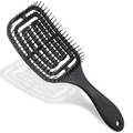 Haarbürste, Haarbürste ohne Ziepen, Entwirrbürste geeignet, Locken &amp; lange H