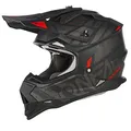 O'Neal | Motocross-Helm | MX Enduro | ABS-Schale, Sicherheitsnorm ECE 22.05, Lüftungsöffnungen für optimale Belüftung & Kühlung | 2SRS Helmet Slick | Erwachsene | Schwarz Grau | Größe L
