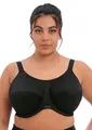 ELOMI Damen Energise J-Hook Bügel-Sport-BH (8041), Schwarz, 40FF