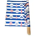 Aves-24 Windschutz 8m x 80cm für Strand Garten See Meer SICHTSCHUTZ Wind Zaun Schutz Blickschutz Camping (1. Naval)