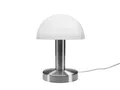 meineWunschleuchte Nachttischlampe, Dimmfunktion, ohne Leuchtmittel, kleine Pilzlampe touch dimmbar mit Glas Lampenschirm, Höhe 21cm
