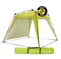 Lumaland Pavillon Pop up Familienzelt für 3 Personen Vorzelt, 10 Sek. Quick-up-Aufbau Faltsystem Schutz vor Wind Regen Schnee