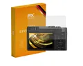 atFoliX Schutzfolie für Panasonic Lumix DC-TZ91, (3 Folien), Entspiegelnd und stoßdämpfend