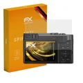 atFoliX 3x Panzerfolie für Panasonic Lumix DC-TZ91 Schutzfolie matt&stoßfest