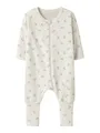 Name It Schlafanzug NBFNIGHTSUIT ZIP FF JET RAINBOW NOOS aus Baumwolle, bequeme Passform, mit Reißverschluss und Kinnschutz