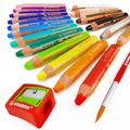 STABILO Woody 3 IN 1 18 Jumbo Griffige Aquarell Bleistifte Mit Anspitzer