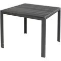 Gartentisch Comfort 90 x 90 cm mit Nonwood Platte Gestell Aluminium