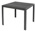 LEX Gartentisch Gartentisch Comfort 90 x 90 cm mit Nonwood Platte Gestell Aluminium