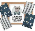 4 KatzenminzeKissen ohne Füllwatte Handgemacht und aus BioBaumwolle. Das natü...