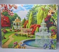 Diamond Painting Gartenparadies 50x40 – Kreatives Bastelset mit Glitzersteinen