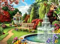Diamond Painting "Gartenparadies" 40x50 cm