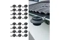 Hossi's Wholesale Gartenleuchte 24x Dachrinnen Solarleuchten RAL 7016 Anthrazit Lampen Beleuchtung Set