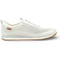 Pikolinos Herren-Sneaker aus weißem Leder mit elastischem Schaft zum Hineinschlüpfen – Liverpool