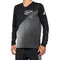 100% Radtrikot R-Core X Long Sleeve Jersey - black/grey schwarz