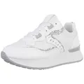 Ital-Design Damen Low-Top Freizeit Sneaker (88930184) Keilabsatz/Wedge Sneakers Low in Weiß grau|weiß 37 EU