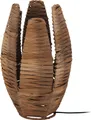 EGLO Tischlampe Mongu 1, 1 flammige Tischleuchte Vintage, Afrikanisch, Boho, Nachttischlampe, Wohnzimmerlampe, Lampe mit Schalter, E27