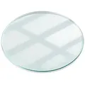 Tulup Tischplatte Rund Tisch Glasplatte Ersatz Transparent Glas, Couchtisch Glasplatte Ø 100 cm