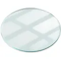 Tulup Tischplatte, Transparent, Glas, Rund, 100x0.4x100 cm, Esszimmer, Tische, Esstische, Tischsysteme, Tischplatte