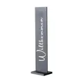 Deko-Aufsteller Schriftzug Willkommen Metall Pulverbeschichtet Schwarz H 77 cm