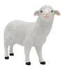 Dekofigur Weiß Schaf Gartenfigur wetterfeste Dekoration Tierfigur 25,5cm Tier