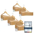 VonBueren 50 x Kleiderbügel Holz | 44,5 x 22 cm je Bügel/Holzbügel | Holzkleider