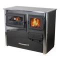 Kaminofen mit Backfach und Herdplatte mit Glaskeramik ABC Concept 2 Air Holz