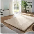 TaraCarpet Flokati-Teppich TaraCarpet Flokati Premium Langflorteppich Shaggy, rechteckig, Höhe: 52 mm, Flokati Hochflor Langflor weich beige Wohnzimmer Schlafzimmer 140x200 beige rechteckig | 140 cm x 200 cm x 52 mm