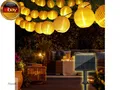 Solar Lichterkette Lampions Außen, 10M 50 LED Laternen 1200mAh Solar