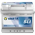 VARTA Automotive DYNAMIC SLI (D15) 12V 63Ah 610A - Nassbatterie KFZ mit Standardausstattung & ohne Start-Stopp System - Starterbatterie für einfachen Energiebedarf - Bleisäurebatterie wartungsfrei